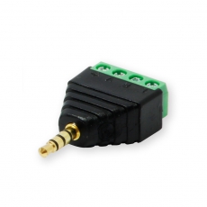 Terminal Block 4-pin - 3,5 mm Jack Plug 4-pin Screw Fastening