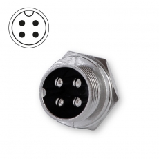 Microphone plug bulkhead 4-pin