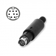 Mini DIN connector 8-pin