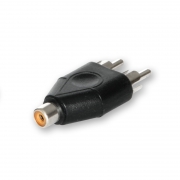 RCA Y-Connector 1x Female to 2x Male