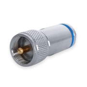 PL-UHF-Connector PL259-7 professional with O-ring, 7mm cable